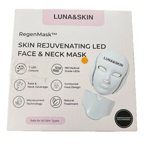 NEW IN BOX Luna & Skin Regen Mask Rejuvenating Led Face & Neck Mask 192 LED’s